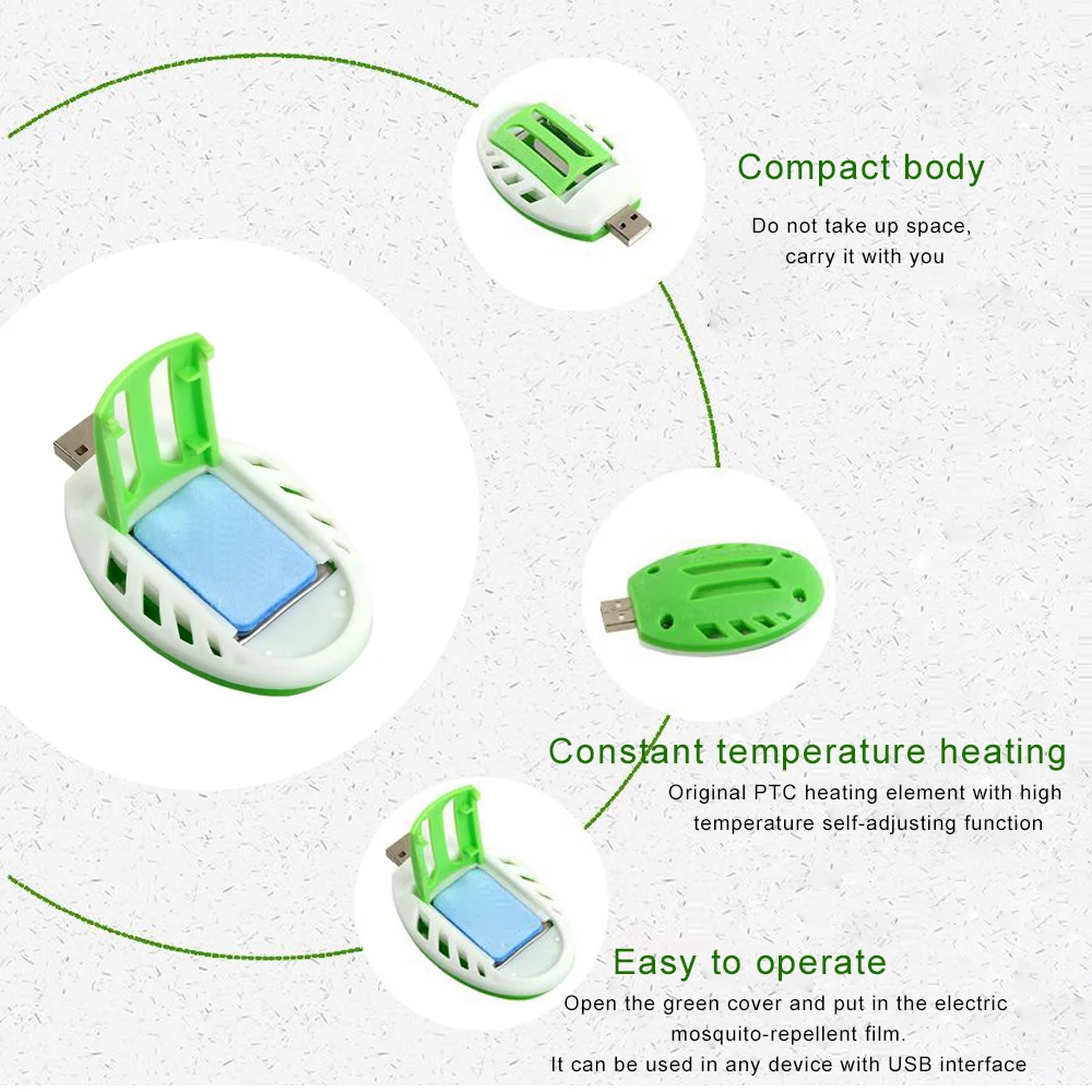 Портативный москитный убийца Электрический Отпугиватель Комаров Репеллент