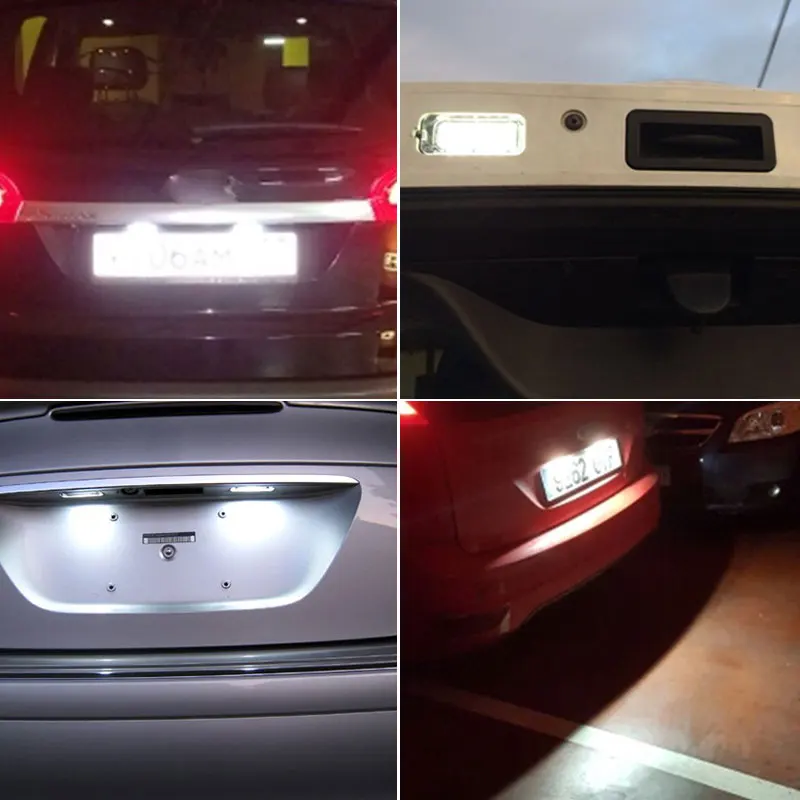 СВЕТОДИОДНЫЕ Лампы Canbus для номерного знака 18 светодиодов Focus Fiesta Mondeo MK4 Kuga Galaxy S max C