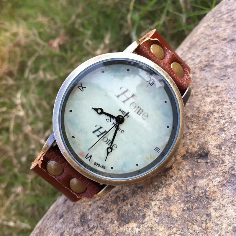 2015 New Original Watches Handmade Cow Leather Retro Unisex | Наручные часы