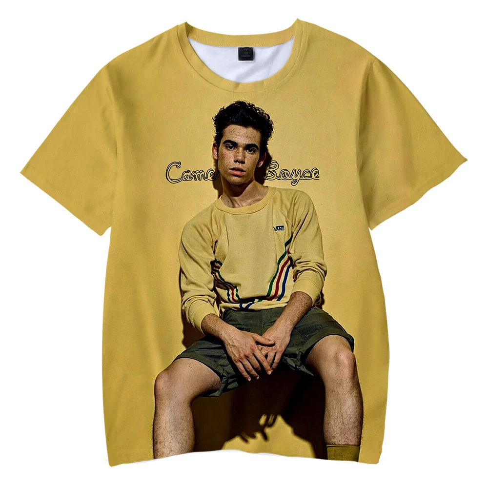 Детские футболки с 3D принтом Cameron Boyce модная летняя уличная одежда для детей 2019 |