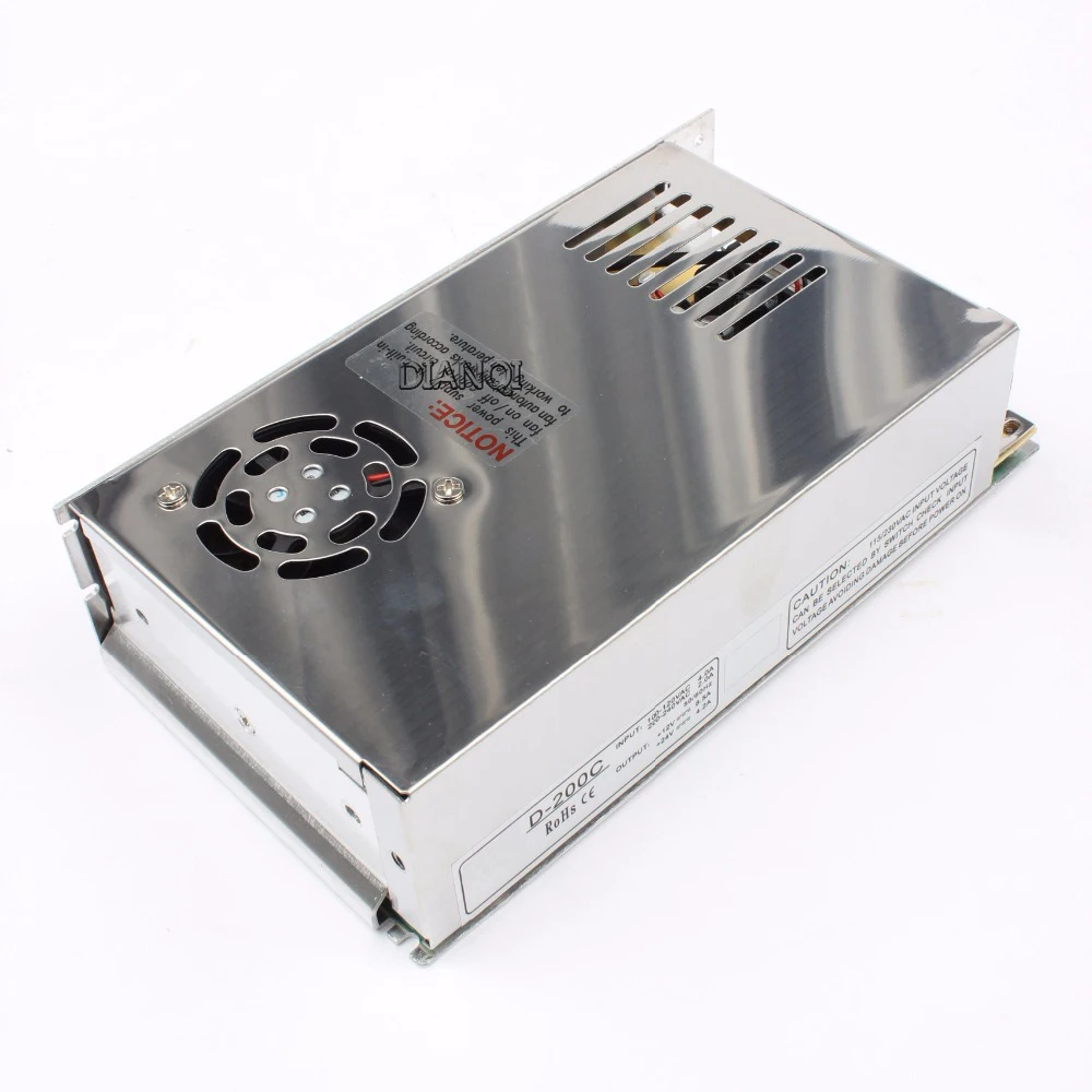 DIANQI импульсный источник питания с двойным выходом 200 Вт 5 в 12 В 24 В|ac dc converter|200w 5vswitch