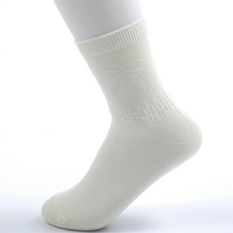 

autumn winter women brand cotton socks with bow female bowknot fashion short socks 6pair/lot