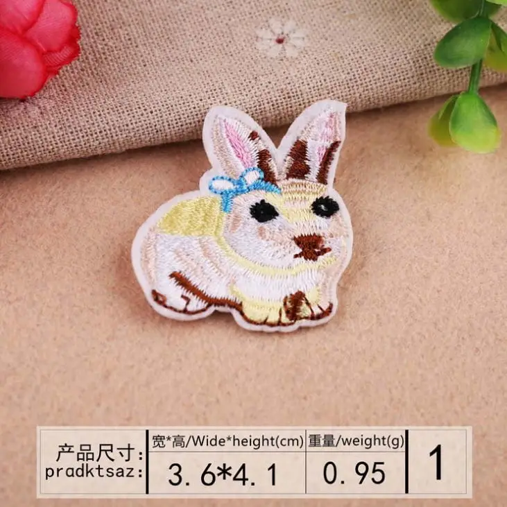 Новинка - 10 штук милых животных, вышитые наружу, популярная одежда, сумка, шляпа, обувь, аппликация-модуль вышивки.