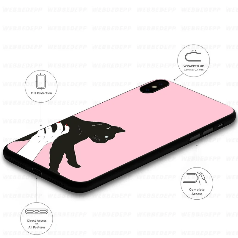 Мягкий чехол Blue Eyes in Black Cat для Huawei Mate Honor 20 6A 7A 7C 7X 8 9 9X 10 View Lite Pro 30 |