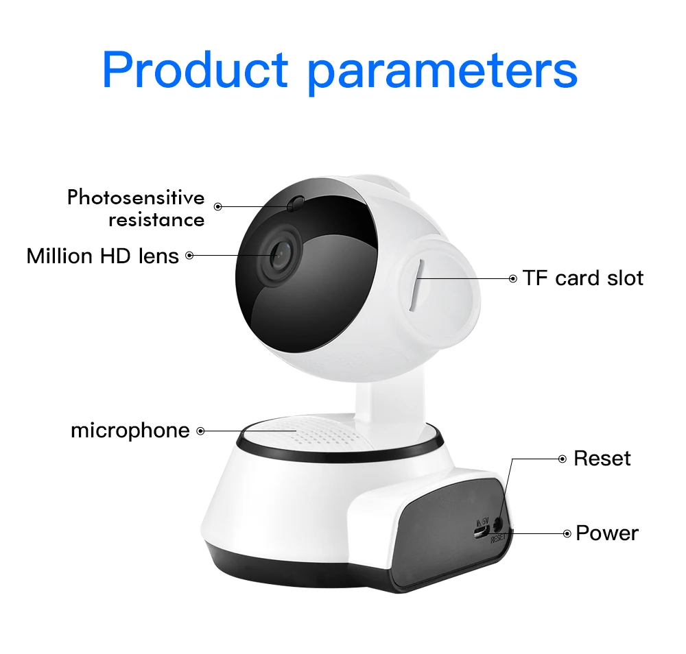 SDETER, беспроводная камера безопасности, ip-камера, wifi, домашняя камера видеонаблюдения, 1080 P, 720 P, аудио камера наблюдения, P2P, ночное видение, детский монитор