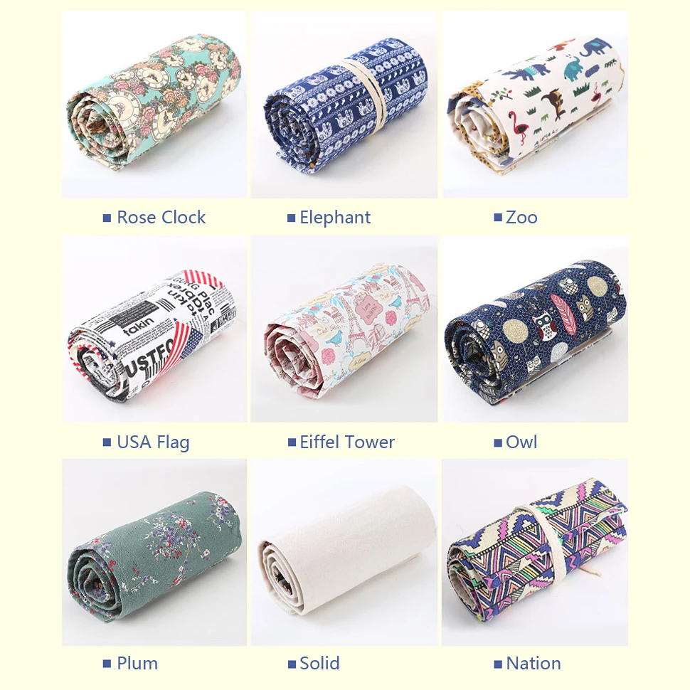 MIRUI с национальной вышивкой парусиновая футляр для карандашей ручной работы