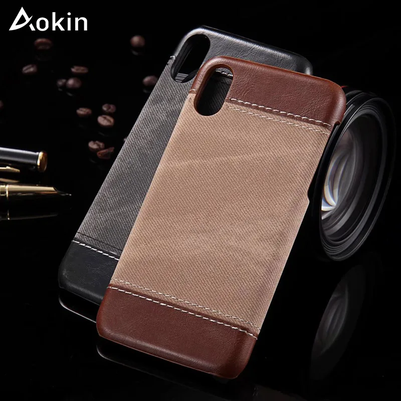 Aokin винтажный Чехол для Samsung S7 кожаный холщовый чехол телефона samsung galaxy s7 клиренс |