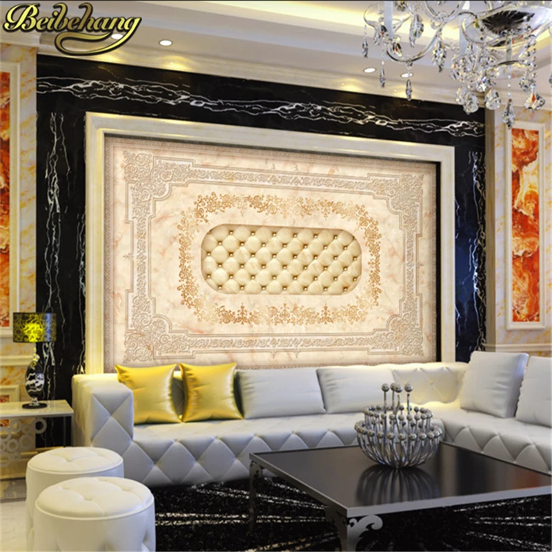 beibehang living room wallpaper papel de parede circle beautiful mural 3d wall paper for flooring | Обустройство дома