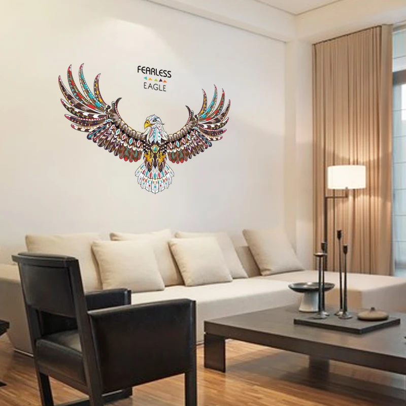 [Fundecoration] бесстрашные животные орла настенные наклейки для гостиной спальни