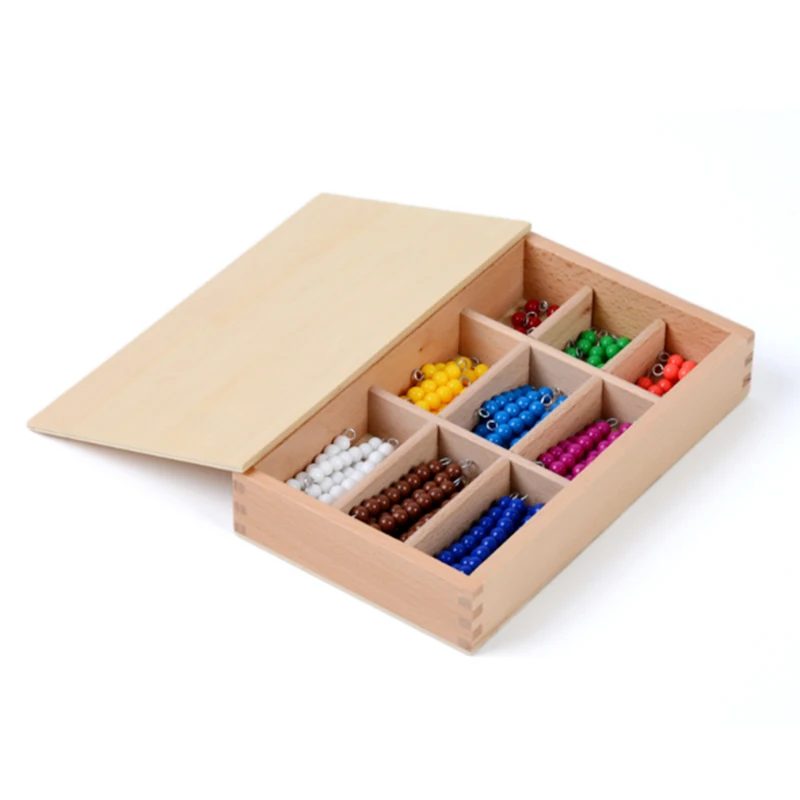 Обучающие деревянные игрушки JaheerToy Bbay цветные шарики цифра Math для детей