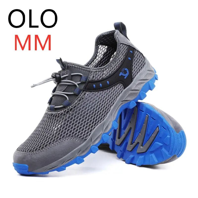 OLOMM Cow Genuine Leather Sandals Outdoor Summer Men Shoes Breathable Casual Footwear Walking Beach Size 47 | Обувь