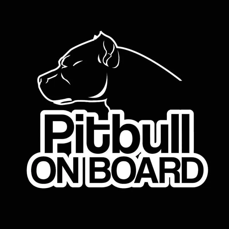 Виниловая наклейка 16*13 9 см Pitbull на доску с собакой окно корпус дверь s и наклейки забавный стиль
