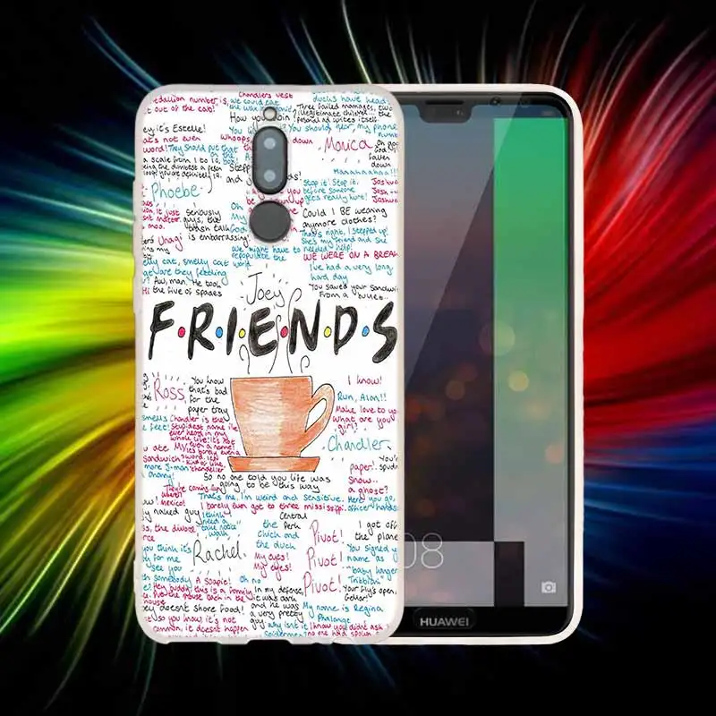 Coque Capa 05 Мягкий силиконовый чехол для huawei Коврики 20 10 Lite 20 pro s Nova 3 4 3i y9 y6 y5 y7 pro 20X крышка друзей ТВ шоу - Цвет: Coque Capa 05