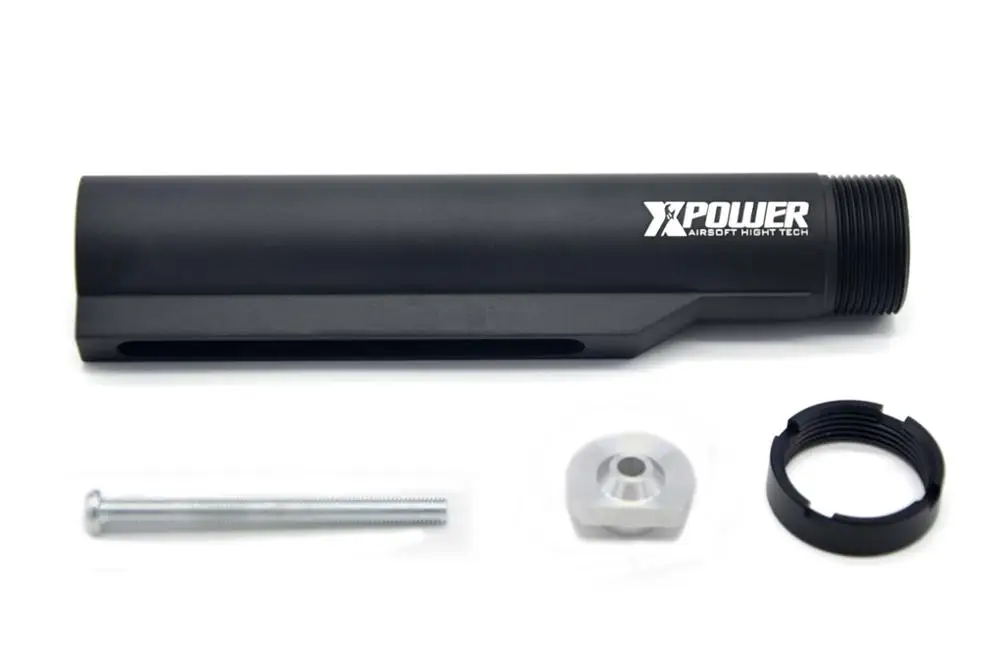 Черный XPOWER стоковые трубы M4 сток удлинительная трубка для страйкбола аксессуары AEG Пейнтбол пневматические пистолеты BD556 - Цвет: Черный