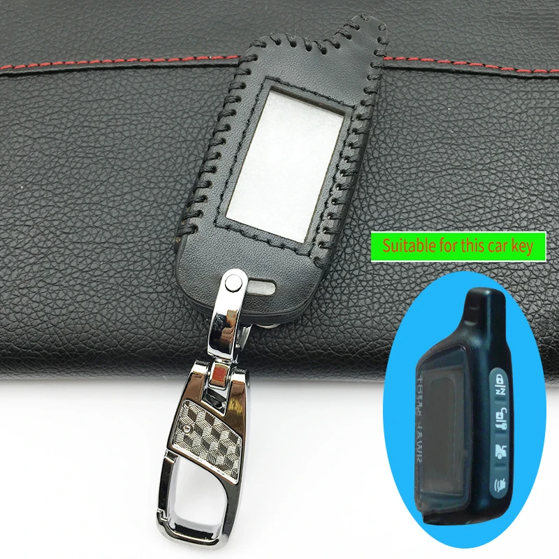 Горячая Распродажа кожаный чехол для ключей Tomahawk X5, двухсторонний чехол для брелка автомобильной сигнализации Tomahawk с ЖК-дисплеем