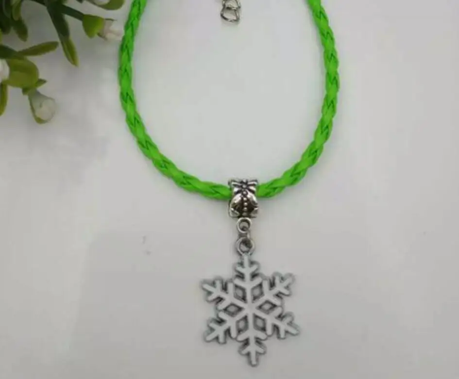 10 шт./Лот эмалированная подвеска в виде снежинок | Украшения и аксессуары