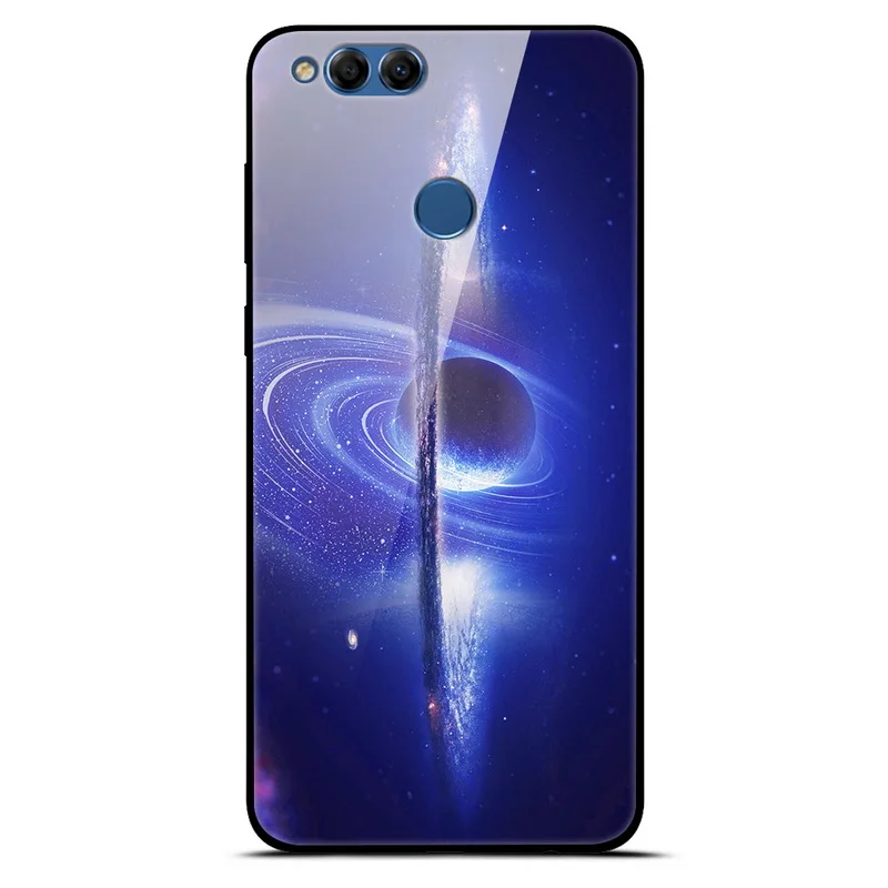 Для huawei Honor 7X чехол 5,9" Звездный узор закаленное стекло чехол для huawei Honor 7X чехол Honor7X силиконовый бампер 8X 9X Капа