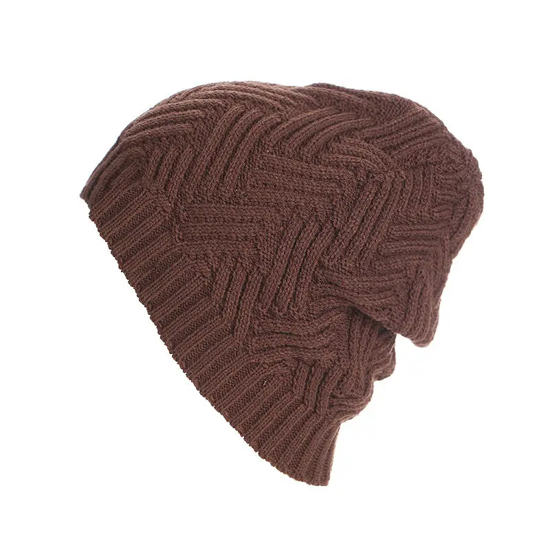 Новый бренд унисекс Мужская и женская вязаная мешковатая Шапка-бини Зимняя Шапка