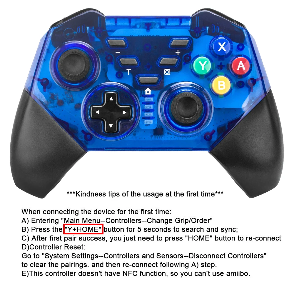 Game Controller For Nintend Switch Pro Controle Wireless Gamepad Joystock PC Bluetooth Joypad | Электроника