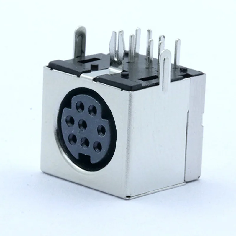 10 шт. S видео 8 контактный разъем Mini Din P DIN Jack прямоугольный монтаж на панели