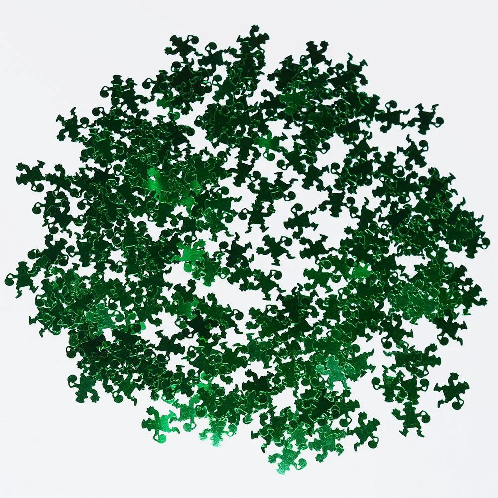90 г зеленый счастливый Конфетти 4 листа клевера шамрок блеск Праздничная Вечеринка стол рассыпные украшения