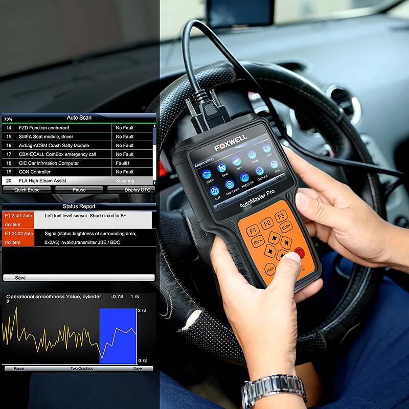 FOXWELL NT644 Pro полная система OBD2 диагностический инструмент автоматический сканер