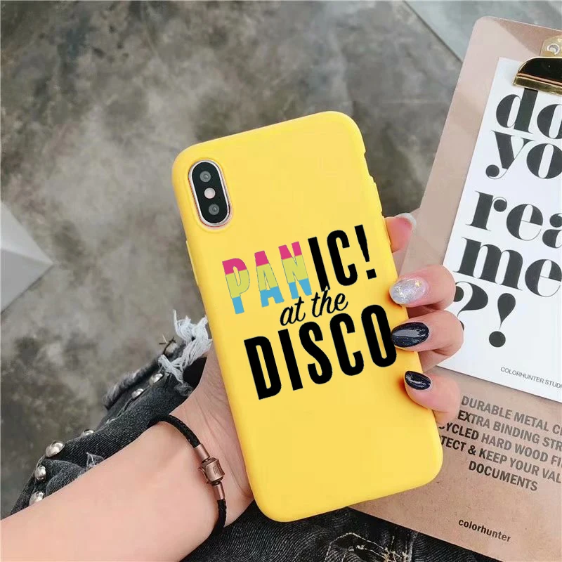 Y-5650 Panic at диско Мягкий силиконовый чехол конфетного цвета чехол для iPhone X XR XS MAX 6 7 8 plus 6s для Apple лучший дизайн корпуса - Цвет: Y-5650