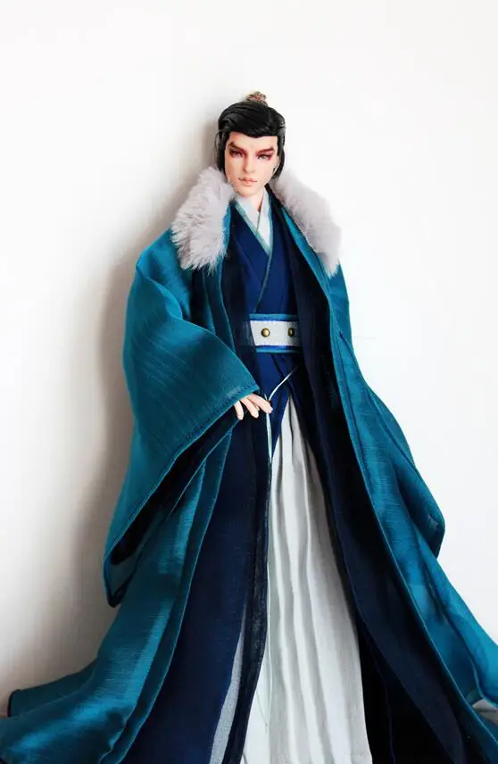 Синий 1/6 BJD Obtisu древний костюм куклы одежда коагуляции синий - Цвет: Синий