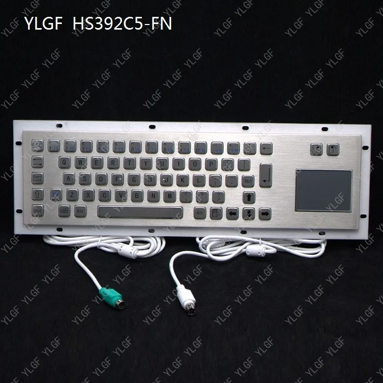 

Металлическая клавиатура, YLGF HS392C5-FN-P PS/2 Встроенная Водонепроницаемая клавиатура (IP65), пыль, анти-насилие