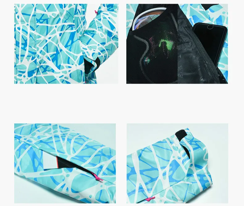 Женский лыжный костюм для спорта на открытом воздухе утепленная теплая дышащая