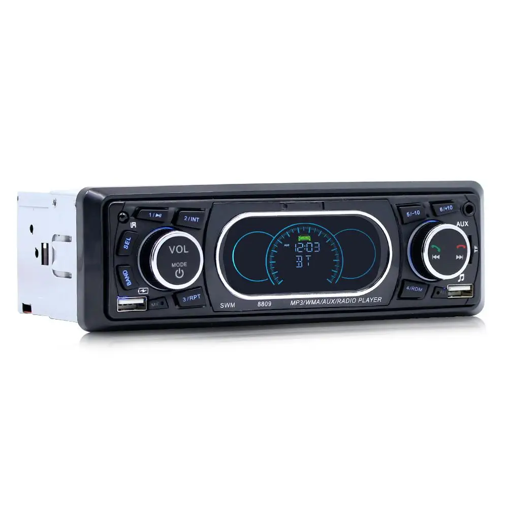 Bluetooth Авторадио Стерео Аудио пульт дистанционного управления MP3 мультимедийный плеер 1 Din AUX/TF/FM/USB Автомагнитола Электроника сабвуфер