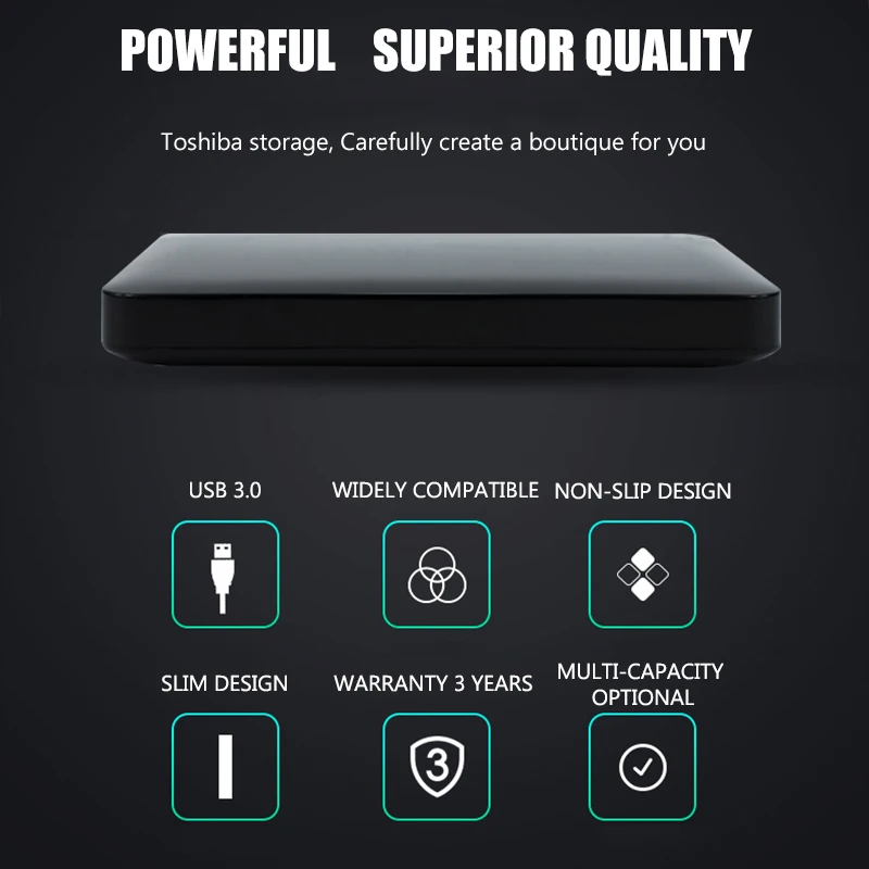 Портативный жесткий диск Toshiba 1 ТБ внешний для ноутбуков hd USB3.0 HDD 2 5|Внешние SSD| |