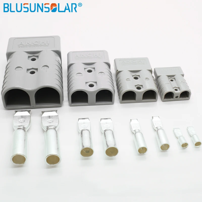 20 шт./лот красный/синий/серый 50 A 8 AWG Разъем для подключения аккумулятора