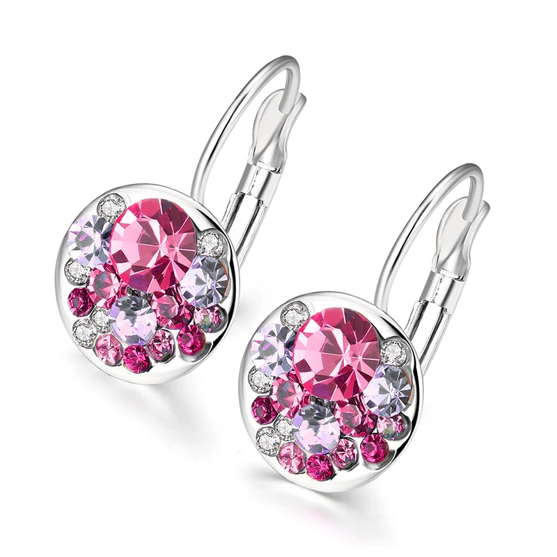 4 цвета со сверкающими стразами Boucles d'oreilles для женщин модные уха манжеты клип