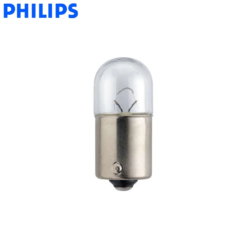 10 шт. Philips R10W 12 В 10 Вт BA15s Стандартный автомобильный сигнал поворота свет внутренний свет лампа заднего хода 12814CP