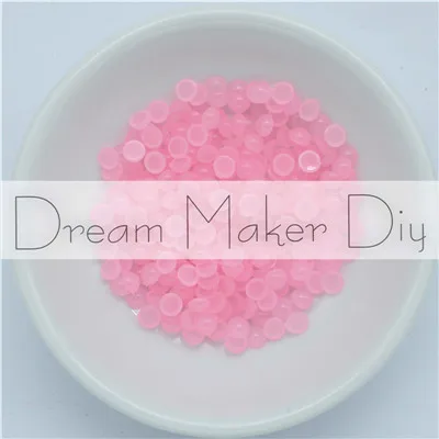 4mm Jelly Pink 800pc 4 мм/6 мм/8 мм DIY кулон аксессуары для ювелирных изделий кабошон купола Круглые Капли воды прозрачный клей бусины - Цвет: 4mm Jelly Pink 800pc