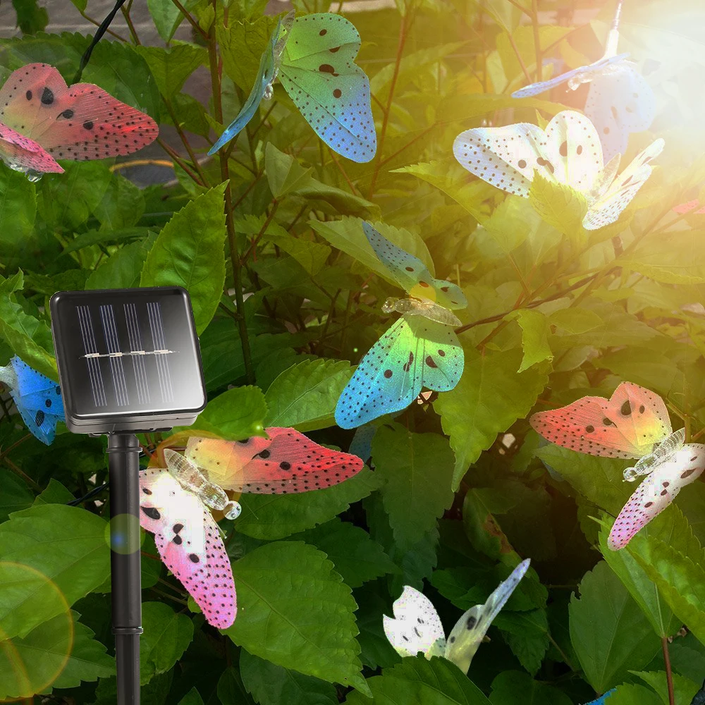 Светодиодный светильник LightMe 12 s на солнечных батареях с бабочкой светодиодный