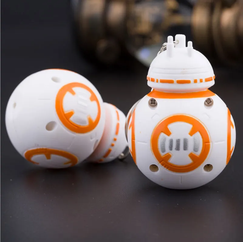 Звездные Войны Пробуждение силы BB8 R2D2 Droid Робот СВЕТОДИОДНЫЙ Брелок фигурка штурмовика клон ремень Дарт брелок Вейдер 2
