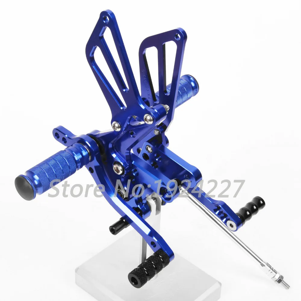 CNC подножки Rearsets задние наборы для Suzuki GSXR 1300 GSXR1300 Hayabusa 2009 2015 Мотоцикл Регулируемый