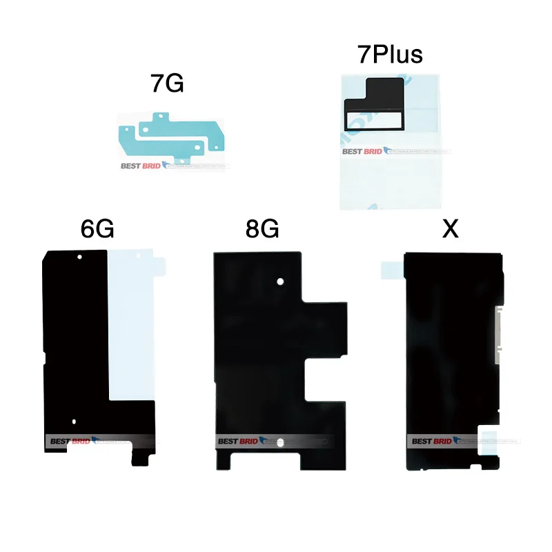 5 шт./лот ЖК металлическая задняя пластина теплоотвод наклейка для iPhone 5G 5S 5C 6G 6S 7G 8G