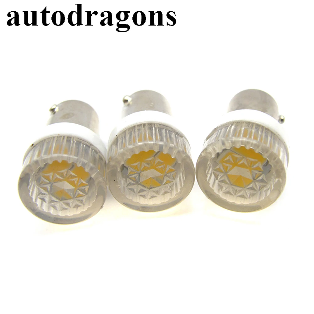 Autodragon 100 шт. Ba9s #44 байонетная лампа переменного тока 6 в/6 3 В 2*5630 SMD + светодиодная с