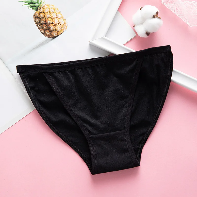 black SP& CITY, японские Мультяшные милые трусики для девочек, женское смешное нижнее белье из хлопка с фруктами, Kawaii, бесшовные трусы, женское мягкое нижнее белье - Цвет: black