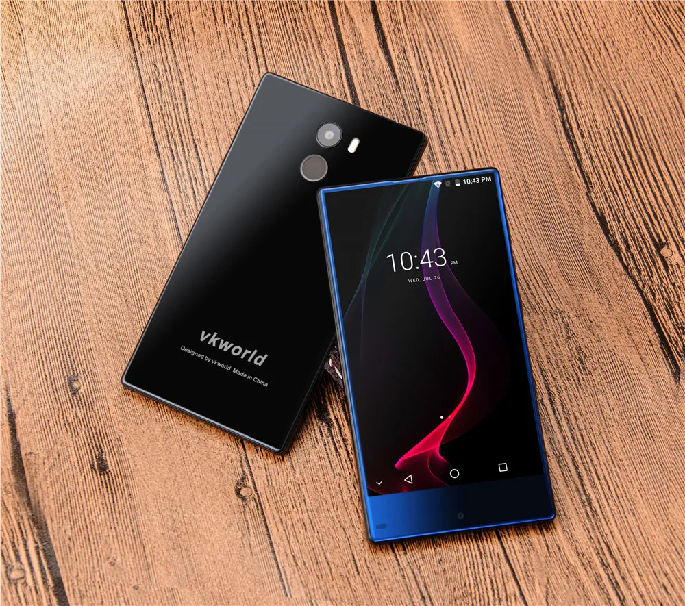 Мобильный телефон VKworld Mix Plus, 4G, 5,5 дюймов, полный экран, 3 ГБ, 32 ГБ, Android 7,0, четырехъядерный процессор MTK6737, 13 МП+ 8 Мп, отпечаток пальца, 2850 мАч, мобильный телефон