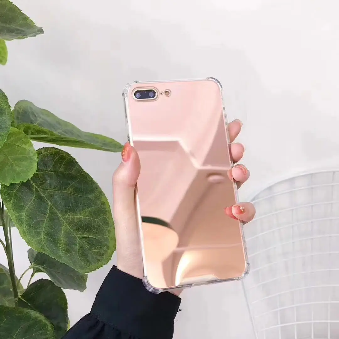 Weloan Gasbag противоударный зеркальный чехол для iphone XR 7 8 XS MAX XSmax X 10 6 6S Plus 7Plus 8Plus Airbag мягкие чехлы для телефонов из ТПУ