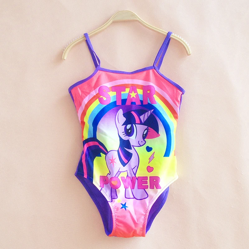 Rosakini 2017 My Little Pony Одна деталь купальники детские Монокини Обувь для девочек