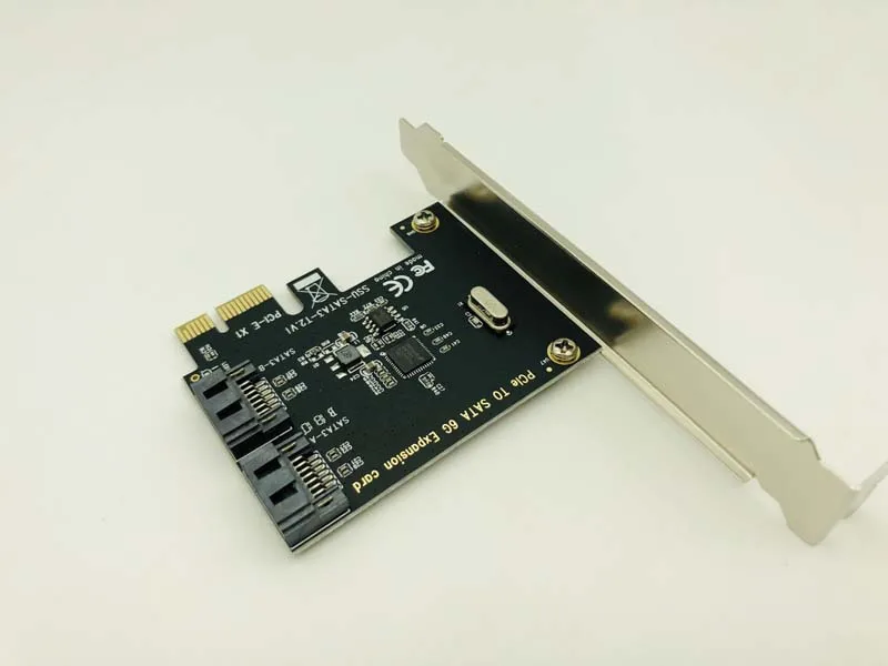 H1111Z Плата расширения PCI E SATA 1X 4X 8X 16X карты Express 3 0 2 Порты и разъёмы III 6 Гбит/с платы