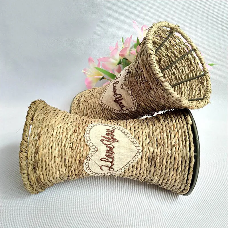 10.5x17cm Плетеная Цветочная корзина из ротанга Настенное подвесное кашпо украшение дома корзина для хранения Цветочная композиция плантатор - Цвет: 10.5x17cm
