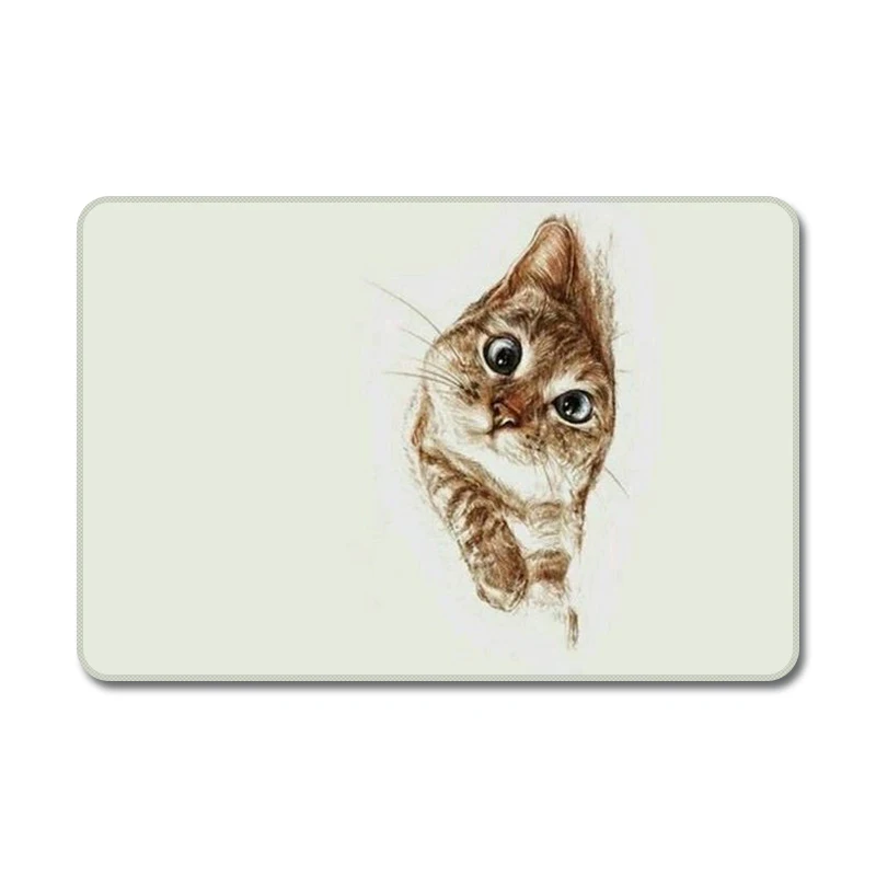 Sweet Kitty Pet Cat Animals Cool Designs Nature Rubber Table Mouse Pad Laptop Computer Enclosure Mousepad Mat | Компьютеры и офис