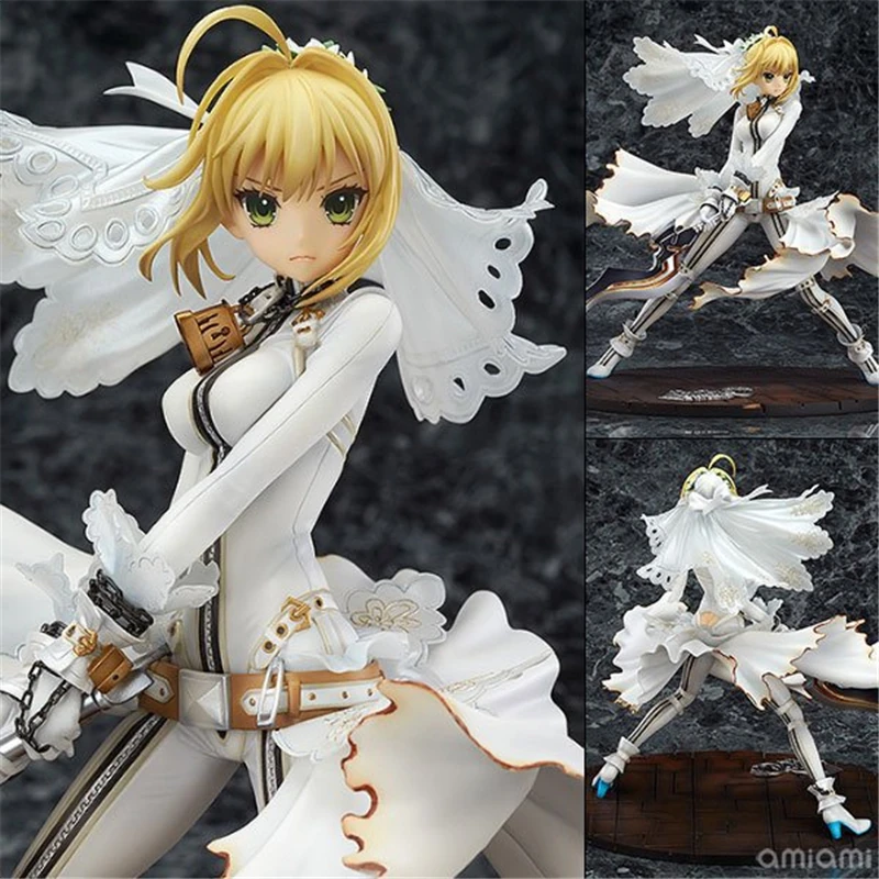 

Fate/Extella CCC Nero Claudius Saber Bride Wedding Dress Ver. 1/8 Scale PVC Action Figure Statue Collection Model Toys Doll Gift