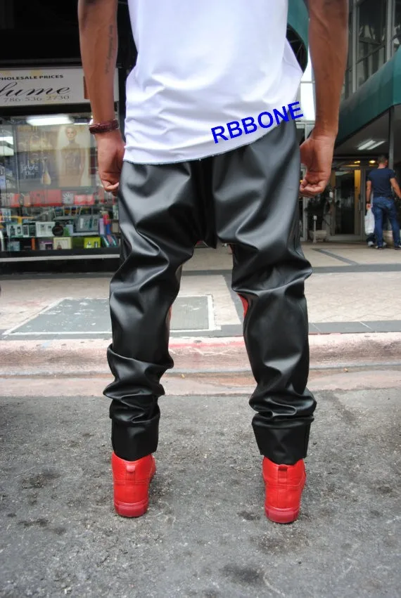 Men Hot sale Men Leather Pants 2016 